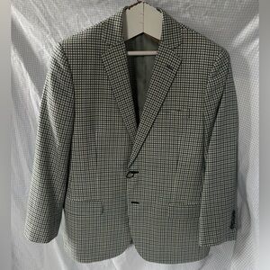 Brooks Brothers Blue and Green Checkered Blazer